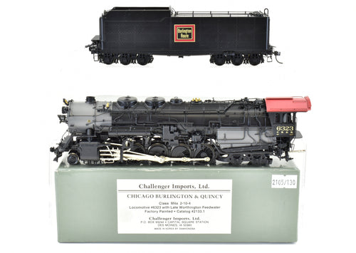 HO Brass CON CIL - Challenger Imports CB&Q - Burlington Route - Class M4A - 2-10-4 F/P #6323