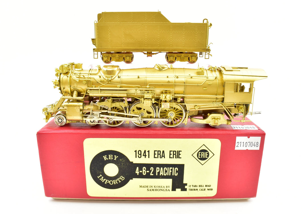 HO Brass Key Imports Erie Railroad K-5a 4-6-2 Pacific 1941 Era
