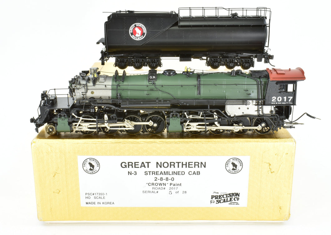 HO Brass PSC - Precision Scale Co. GN - Great Northern Class N-3 2-8-8-0 FP Glacier Park Scheme