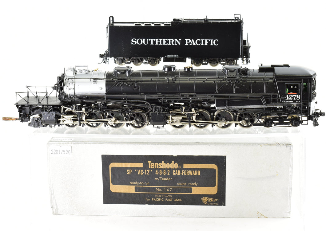 HO Brass CON Tenshodo SP - Southern Pacific AC-12 4-8-8-2 Cab Forward Factory Painted 1976 Run
