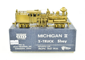 HO Brass PFM - United Various Logging Roads Michigan II 2-Truck Shay Geared Locomotive
