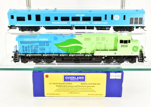 HO Brass OMI - Overland Models Inc. GE Demo - General Electric Demonstrator GE Evolution and Test Car Set Factory Painted