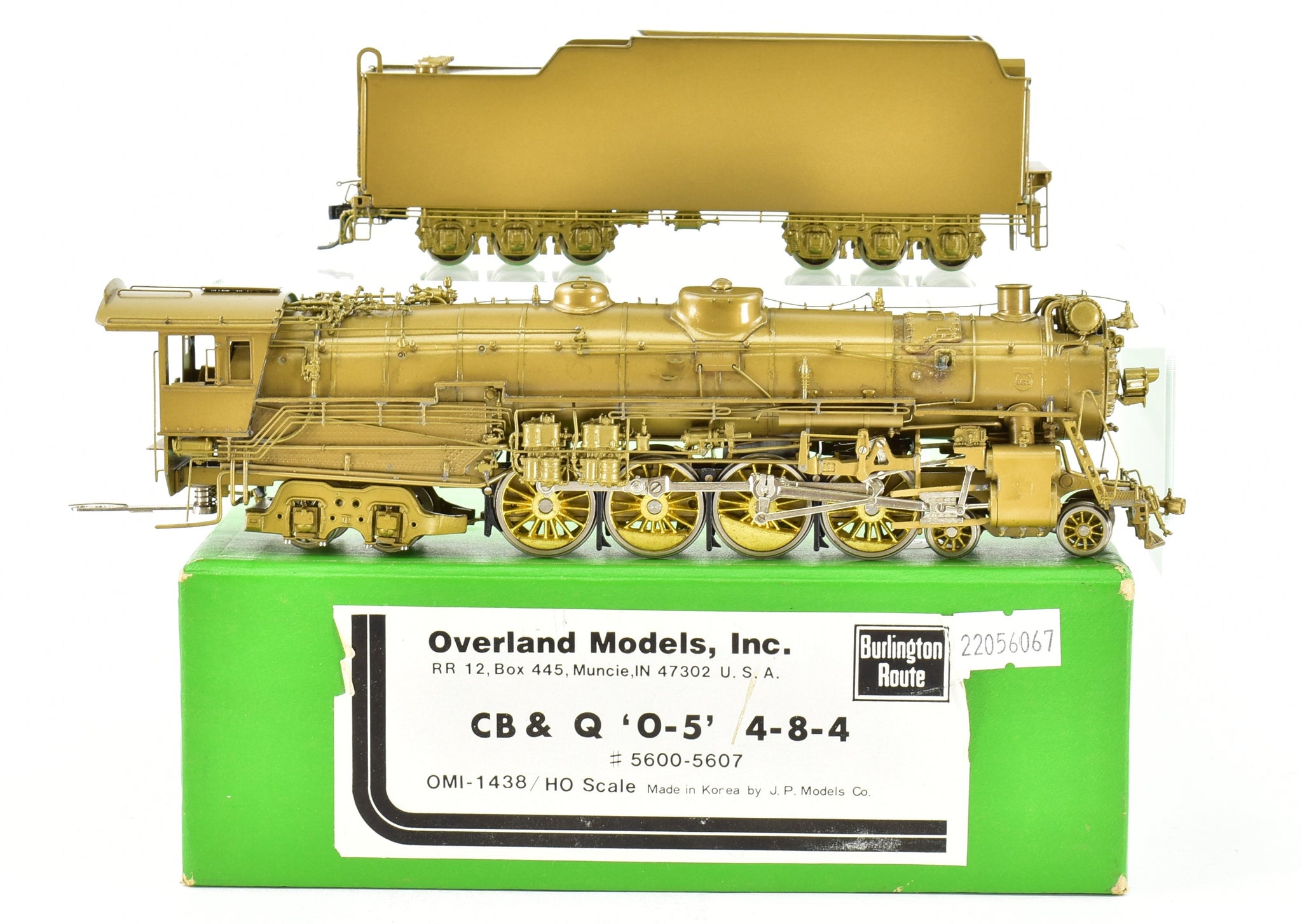 HO Brass OMI - Overland Models CB&Q - Burlington Route O-5 4-8-4