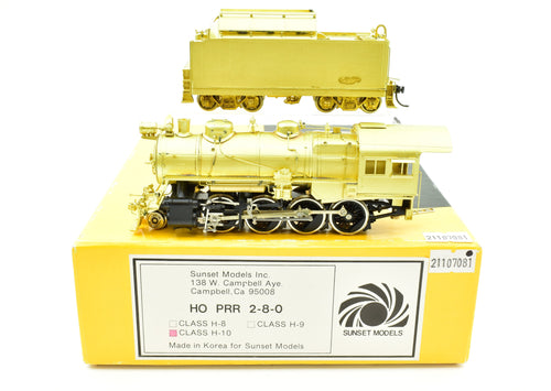 HO Brass Sunset Models PRR - Pennsylvania Railroad H-10 2-8-0 Consolidation