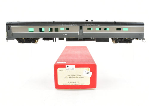HO Brass Soho NYC - New York Central #474  Kitchen Dormitory Car Custom Painted