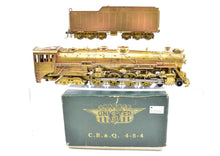 Load image into Gallery viewer, HO Brass PFM - Toby CB&amp;Q - Burlington Route 4-8-4 Class O-5 1963 Run Crown Model
