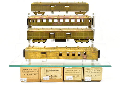HO Brass Ken Kidder SP - Southern Pacific/T&NO & Various Harriman 4-Car Set AS-IS