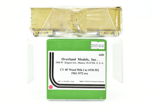 HO Brass OMI - Overland Models, Inc. CV - Central Vermont 40' Wood Milk Car #'s 530-552