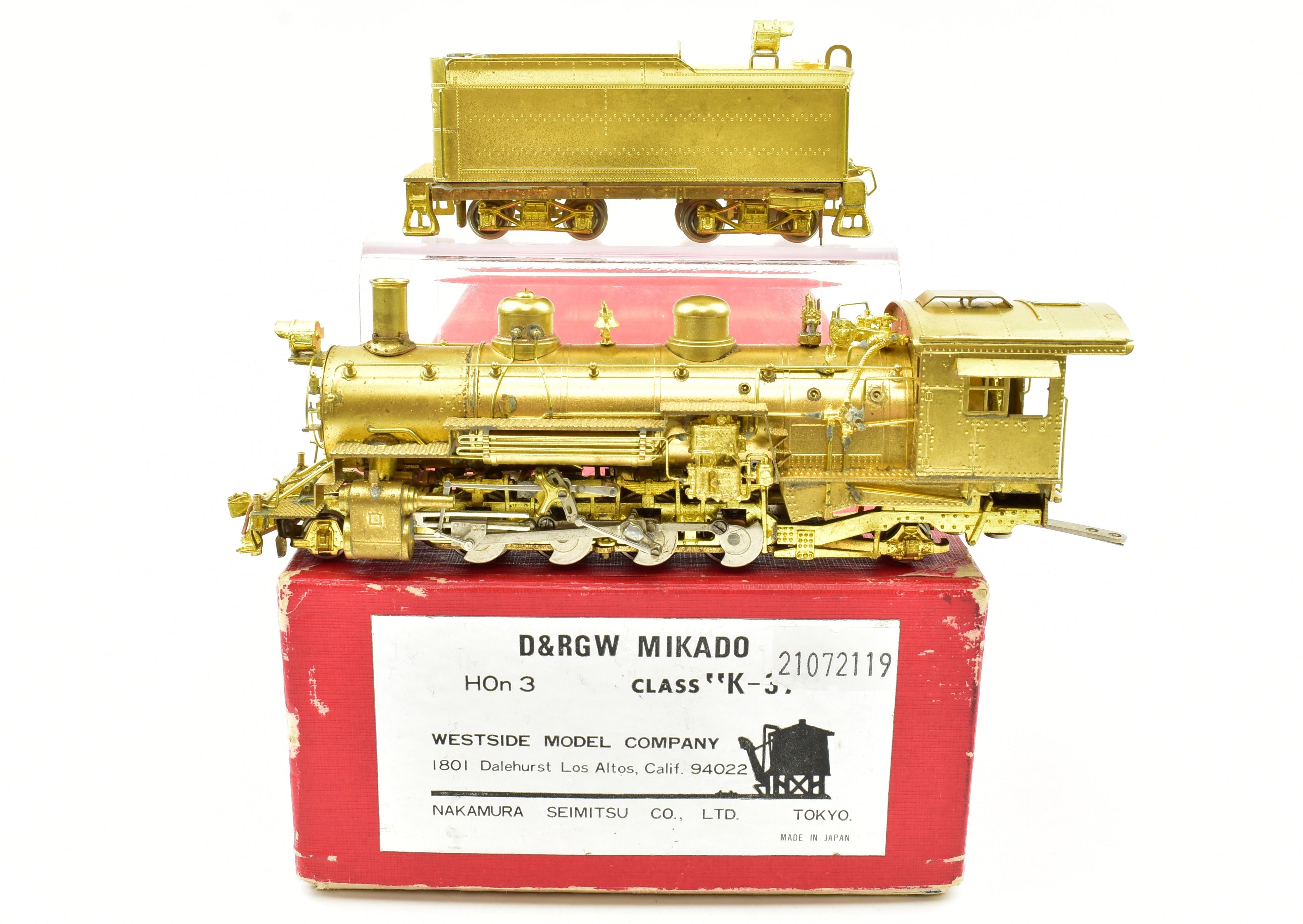 HOn3 Brass Westside Model Co. D&RGW - Denver & Rio Grande Western