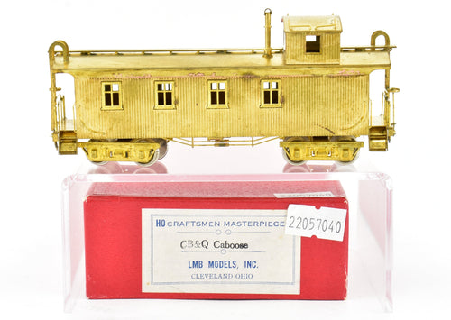 HO Brass LMB CB&Q - Burlington Route Wood Caboose