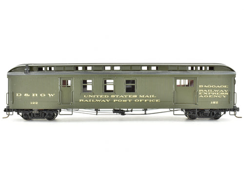 HOn3 Brass NJ Custom Brass D&RGW - Denver & Rio Grande Western RPO Car Custom Painted NO BOX