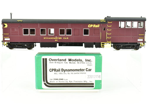 HO Brass OMI - Overland Models, Inc. CPR - Canadian Pacific Rail Dynamometer Car FP 1993 Era