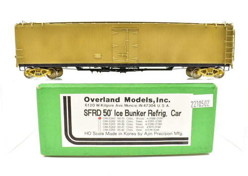 HO Brass OMI - Overland Models, Inc. ATSF - Santa Fe SFRD Rr-10 Class 50' Ice Bunker Wood Refrigerator Car