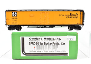 HO Brass OMI - Overland Models, Inc. ATSF - Santa Fe SFRD Rr-30 Class 50' Ice Bunker Steel Refrigerator Car Custom Painted