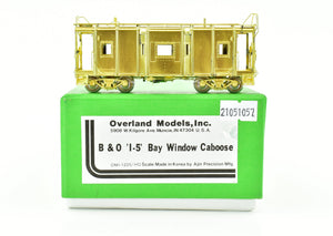 HO Brass OMI - Overland Models, Inc. B&O - Baltimore & Ohio I-5 Bay Window Caboose