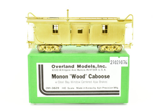 HO Brass OMI - Overland Models, Inc. CIL - Monon Wood Caboose with Steel Bay Window