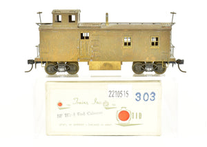 HO Brass Trains Inc. ATSF - Santa Fe Wood "Blind End" Caboose