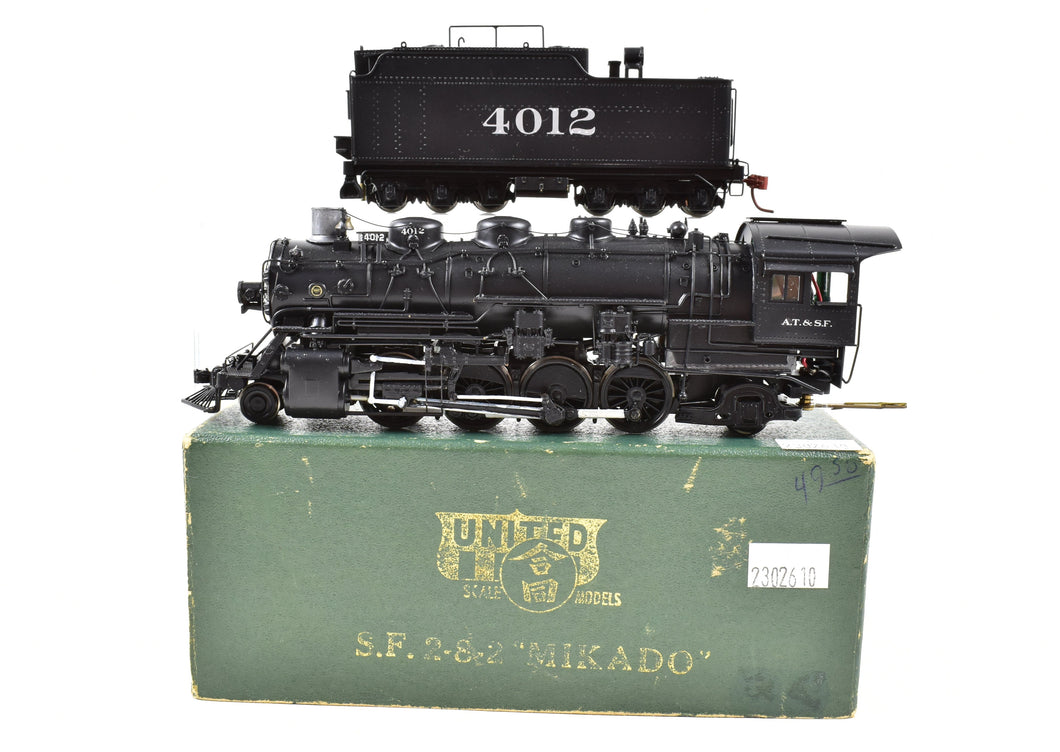 HO Brass PFM - Toby ATSF - Santa Fe 2-8-2 Mikado Pro Painted Can Motor Upgrade Added Details