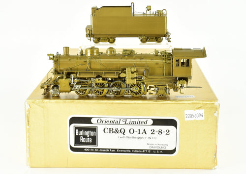HO Brass Oriental Limited CB&Q - Burlington Route O-1a 2-8-2