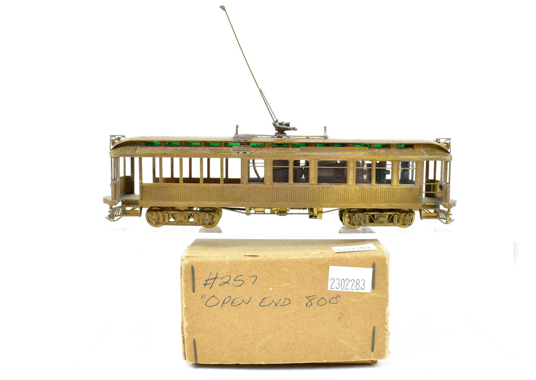HO Brass Suydam PE - Pacific Electric 800 Wood Interurban Coach Open End