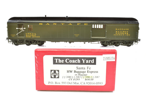HO Brass CON TCY - The Coach Yard  No. 1293 ATSF - Santa Fe Heavyweight Baggage Express FP No. 2086