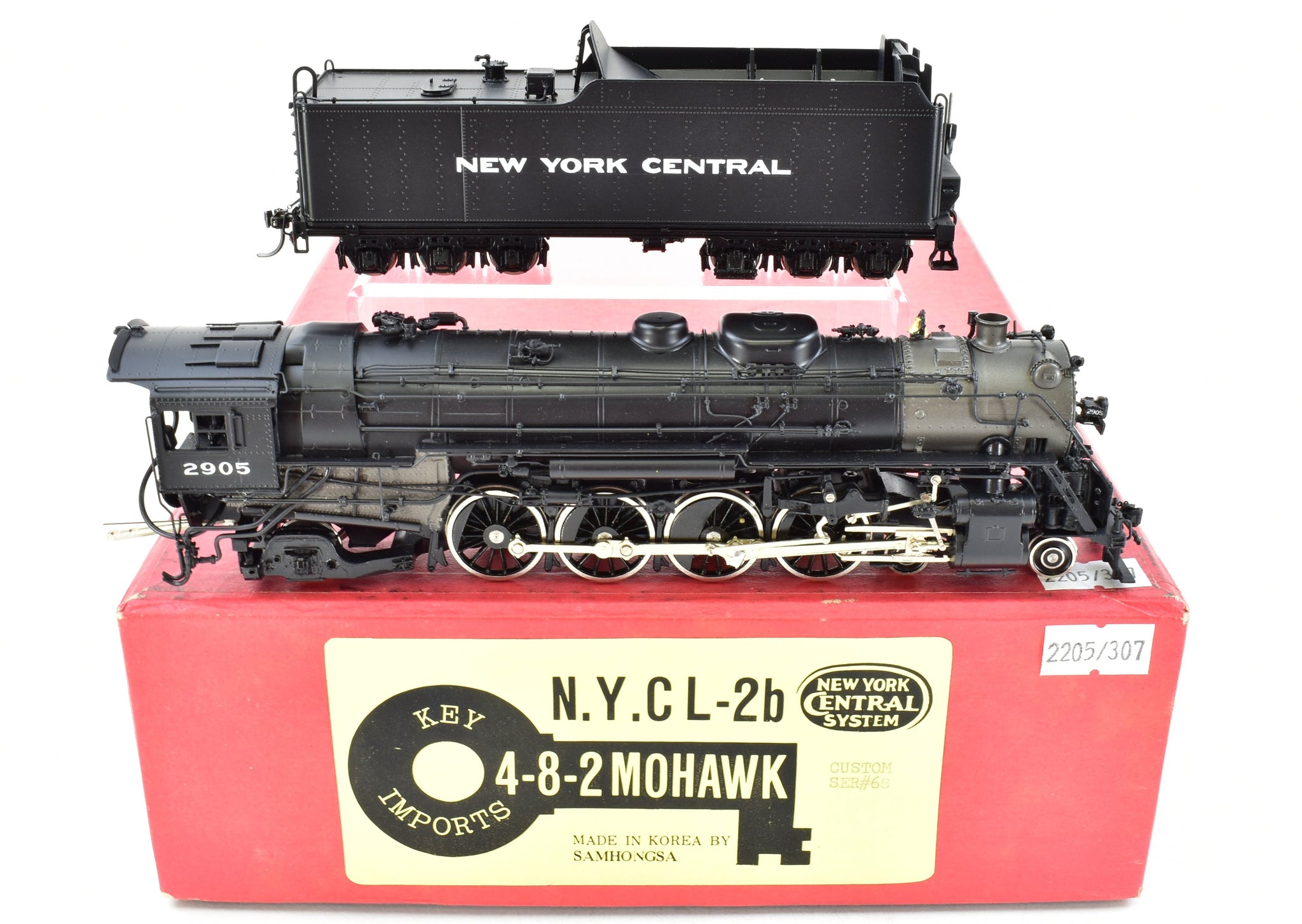 HO Brass CON Key Imports NYC - New York Central L-2b 4-8-2 Mohawk 