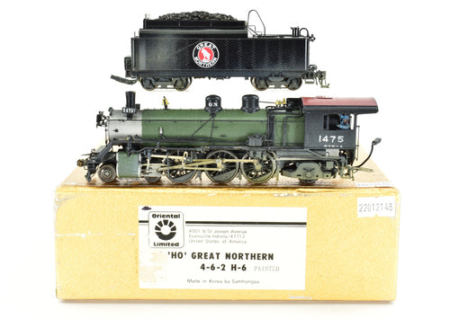 HO Brass Oriental Limited GN - Great Northern 4-6-2 Class H-6 Factory Painted Glacier Park