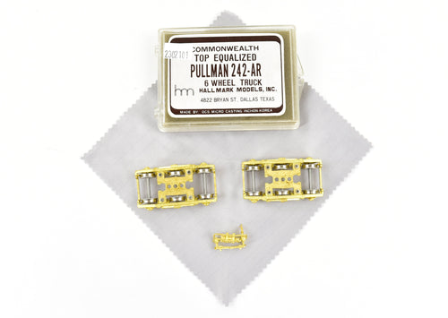 HO Brass Hallmark Models Various Roads Pullman 242-AR Commonwealth 6-Wheel Passenger Car Trucks One Pair