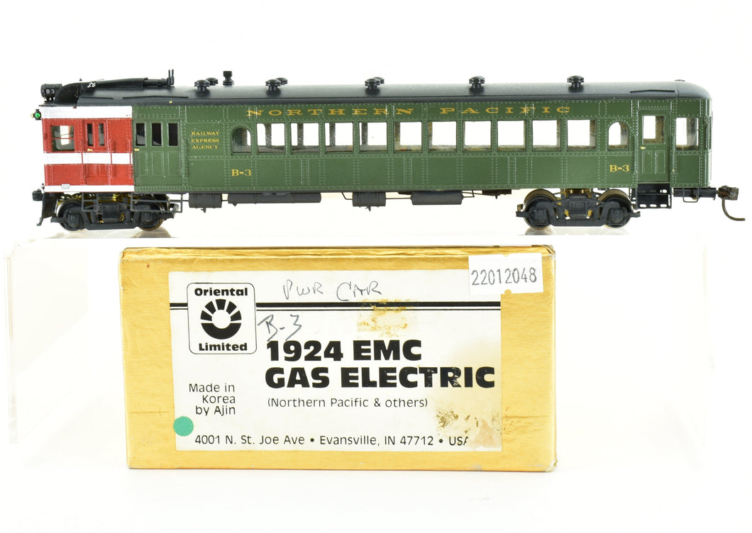 HO Brass Oriental Limited NP - Northern Pacific 1924 EMC Gas Electric Custom Painted