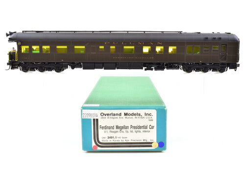 HO Brass CON OMI - Overland Models, Inc. Various Roads Pullman USN-1 Ferdinand Magellan Presidential Car Reagan Era FP Added Details