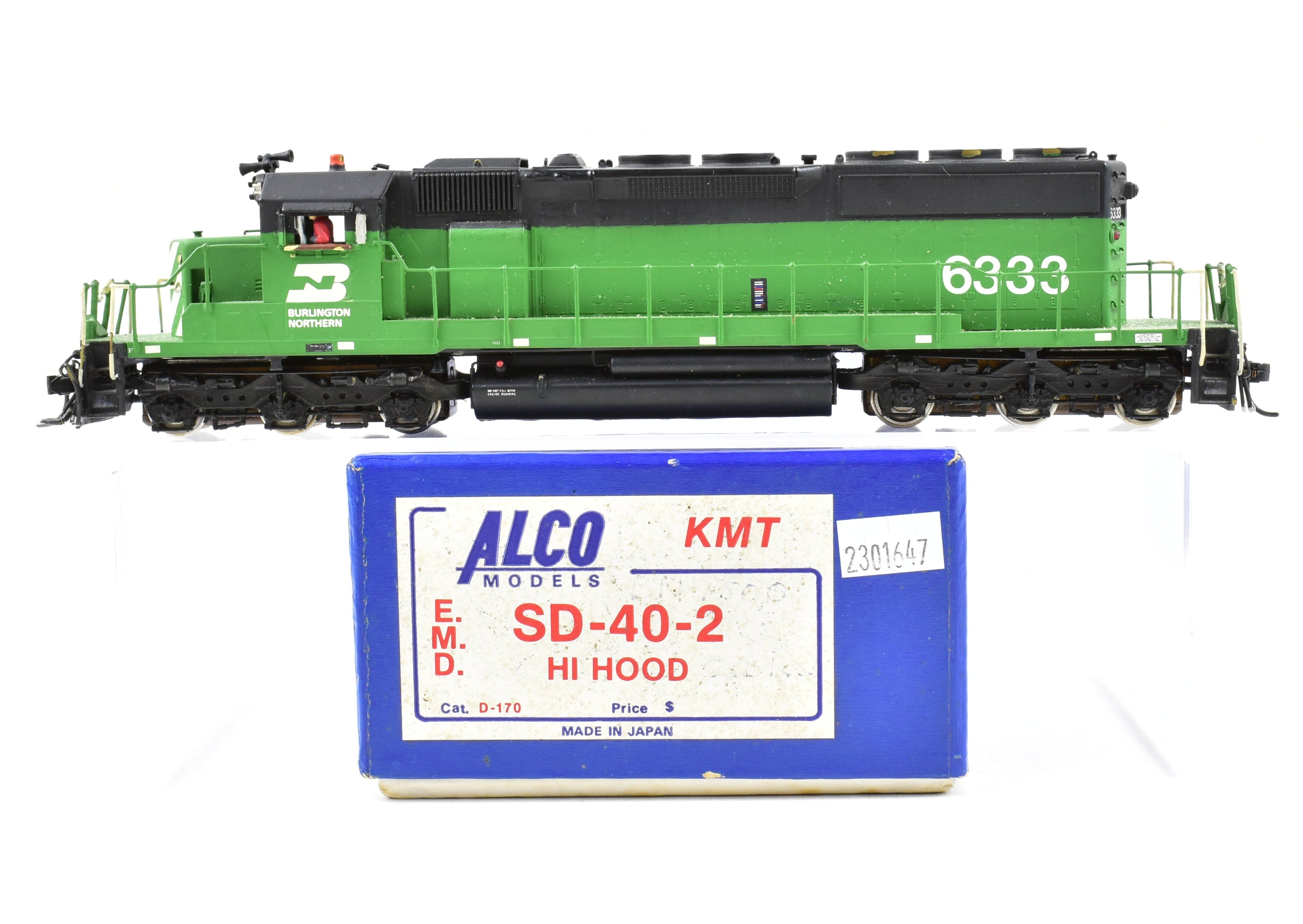 HO Brass Alco Models BN - Burlington Northern EMD SD40-2 Diesel