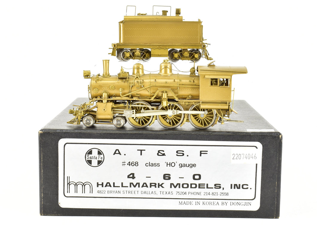 HO Brass Hallmark Models ATSF - Santa Fe #468 Class 4-6-0