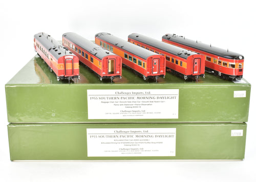 HO Brass CIL - Challenger Imports SP - Southern Pacific 1955 Morning Daylight 10-Car Set FP