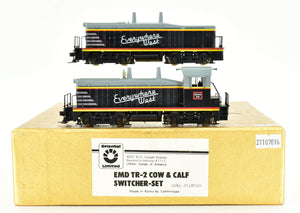 HO Brass Oriental Limited - CB&Q- Burlington Route EMD TR-2 "Cow and Calf" Switcher Set F/P