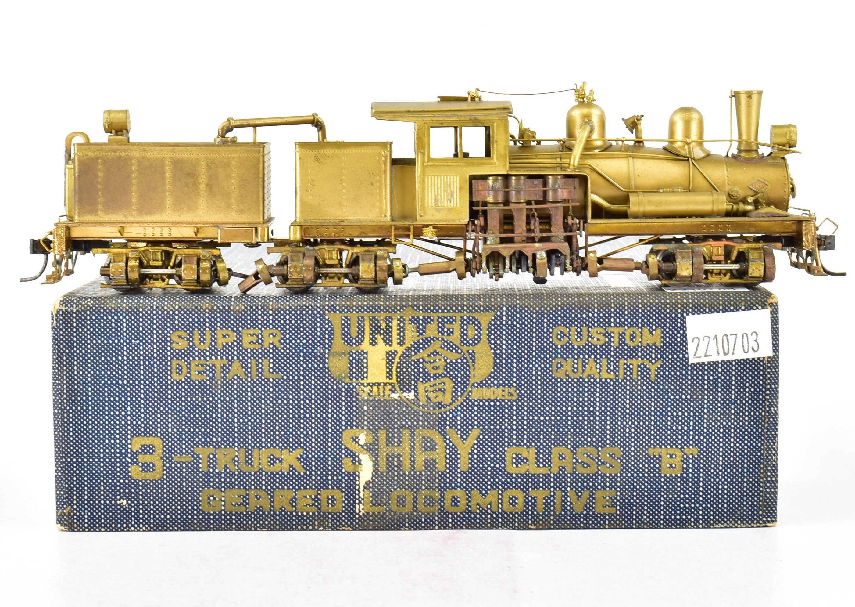 HO Brass PFM - United Various Logging Roads 3-Truck Shay