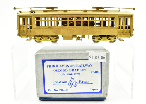 HO Brass NJ Custom Brass NYC - New York City Third Avenue Railway Osgood Bradley (No.. 1201-1225)