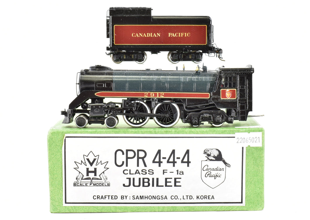 HO Brass PFM - Van Hobbies CPR - Canadian Pacific Railway 4-4-4 Class F-1a Jubilee Custom Painted