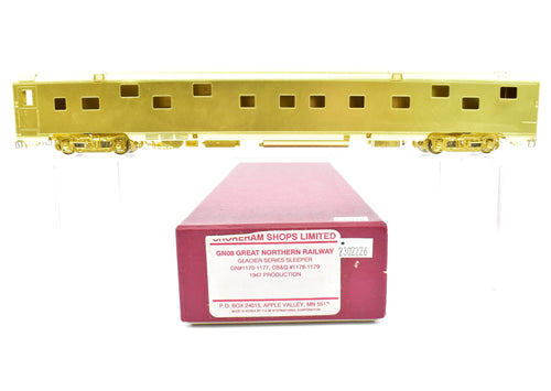 HO Brass Shoreham Shops GN - Great Northern Glacier Series Sleeper