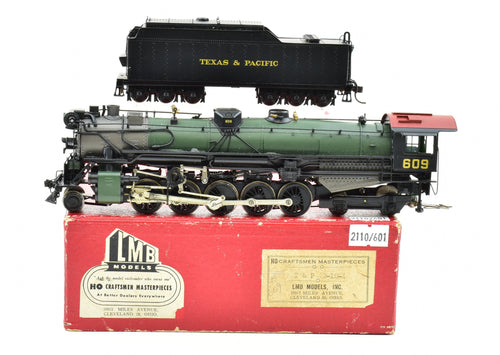 HO Brass LMB T&P - Texas & Pacific - 2-10-4 Pro Painted - Green Boiler Jacket #609