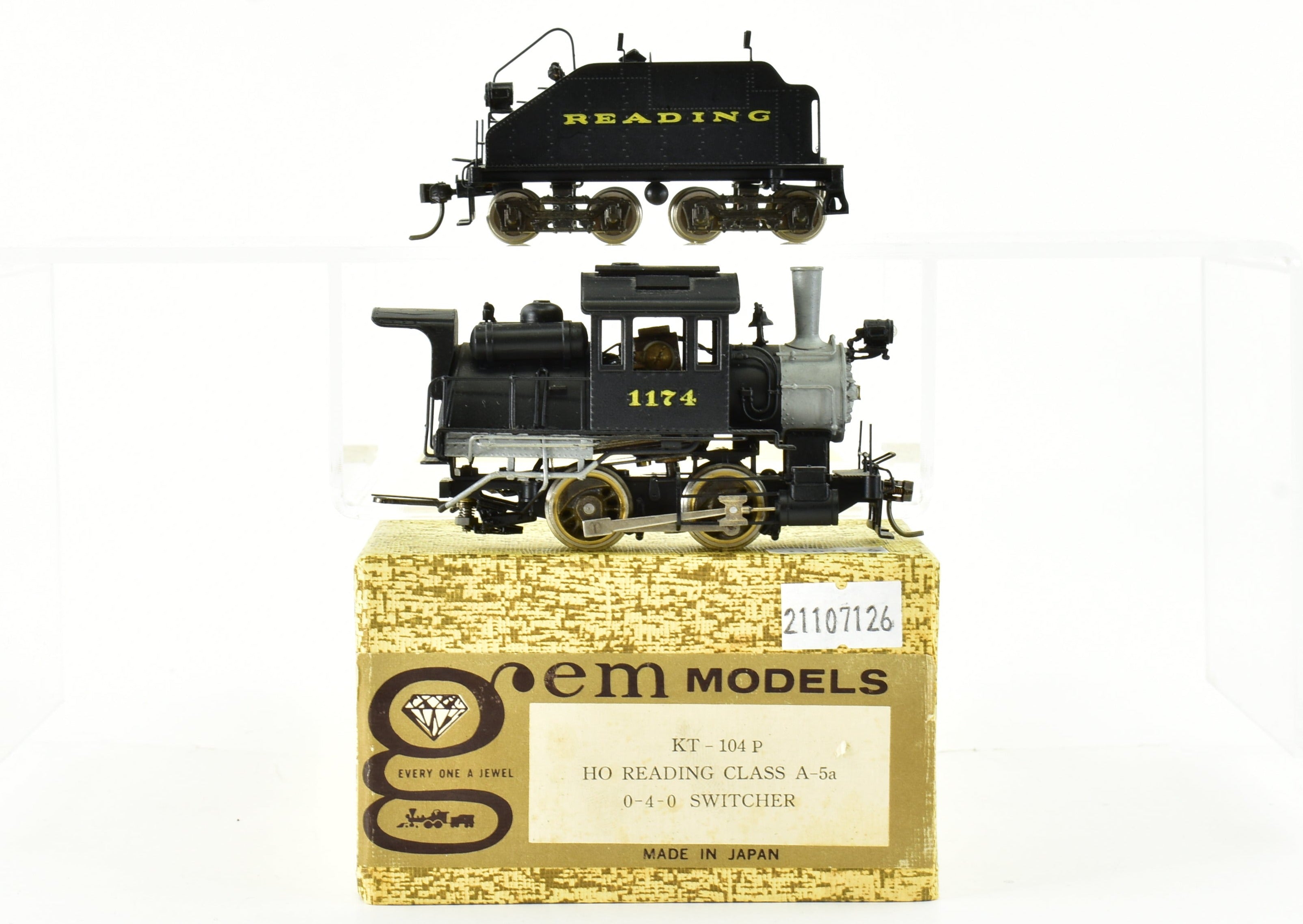 HO Brass Gem Models RDG - Reading A-5a 0-4-0 Camelback FP No. 1174
