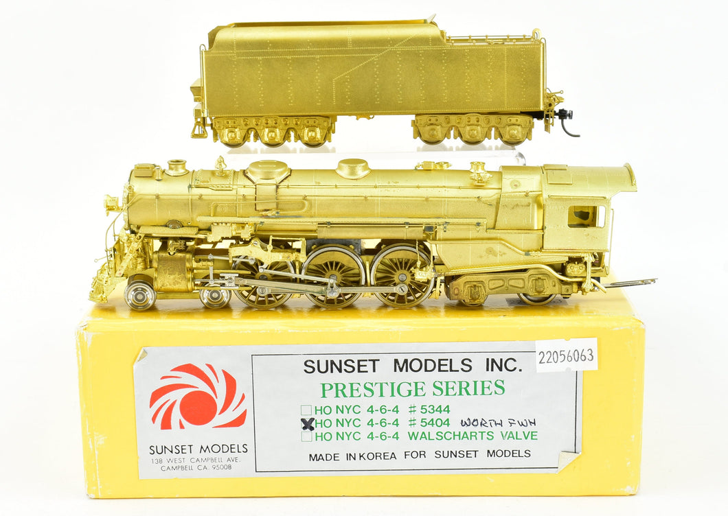 HO Brass Sunset Models NYC - New York Central J-1e 4-6-4 Hudson No. 5404