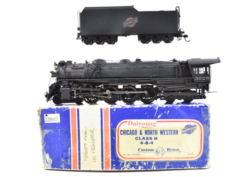 HO Brass NJ Custom Brass C&NW - Chicago & North Western Class H-1 4-8-4 Custom Painted