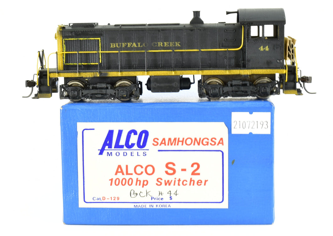 HO Brass Alco Models BCK - Buffalo Creek ALCO S-2 Switcher Custom Painted