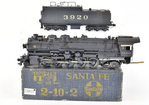 HO Brass PFM - United ATSF - Santa Fe 2-10-2 3800 Class Custom Painted No. 3920