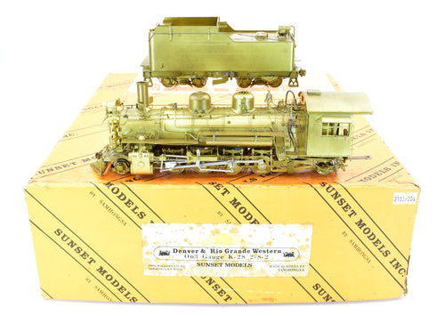 On3 Brass Sunset Models D&RGW - Denver & Rio Grande Western K-28 2-8-2
