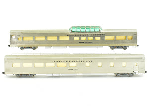 HO Brass NPP - Nickel Plate Products CB&Q - Burlington Route WP & D&RGW California Zephyr Dome Coach Diner Set