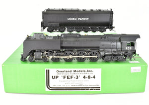 HO Brass CON OMI - Overland Models Inc. UP - Union Pacific FEF-3 4-8-4 Custom Painted No. 839 With Triple Stack