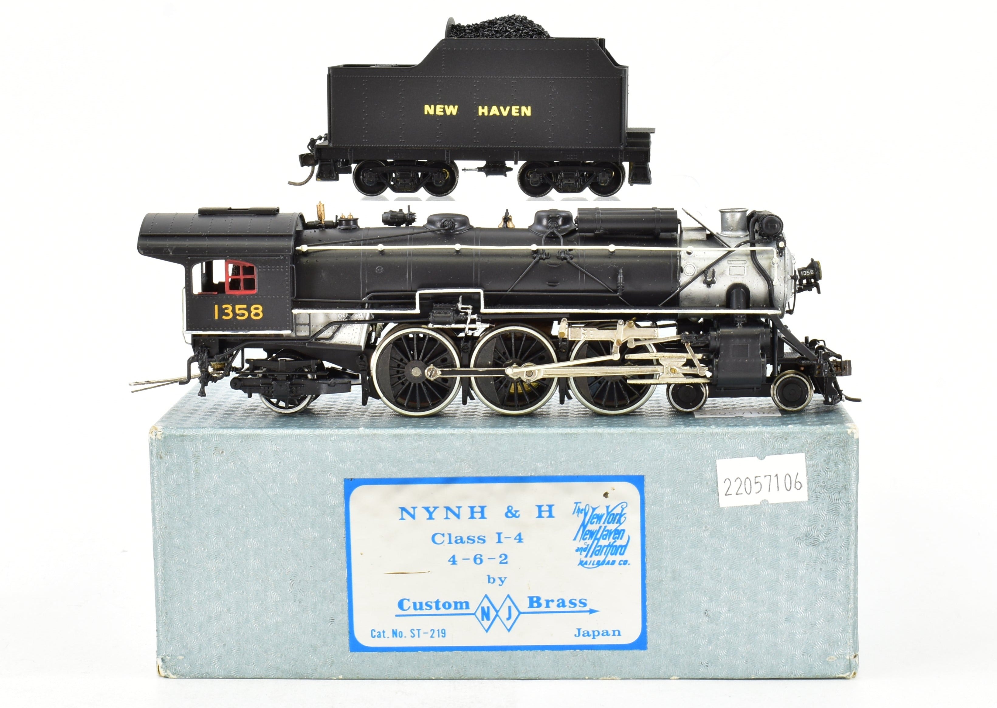 HO Brass NJ Custom Brass NY, NH, & H - New Haven I-4 4-6-2 Pacific