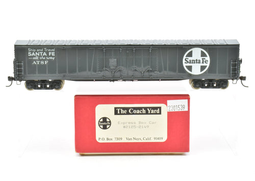 HO Brass TCY - The Coach Yard ATSF - Santa Fe #2125-2141 Express Box Car CP Grey With Decals Applied