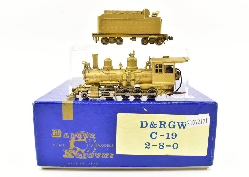 HOn3 Brass Balboa D&RGW - Denver & Rio Grande Western C-19 2-8-0 #340